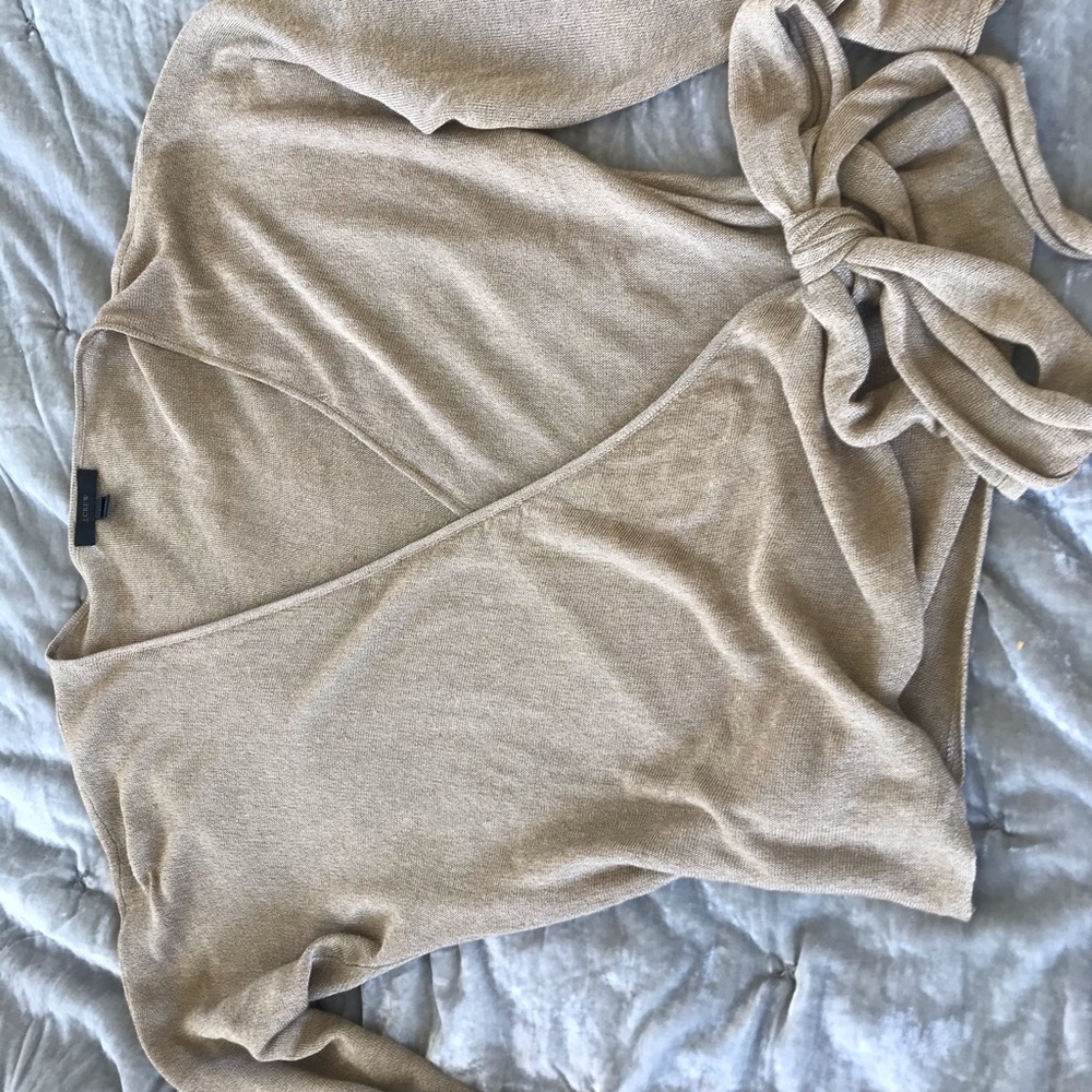 J crew wrap sweater size m